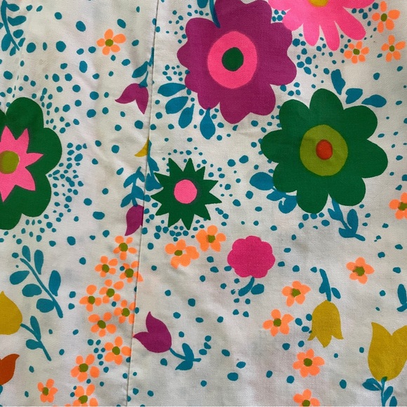 Vtg 60s-70s Bright Colorful Floral Psychedelic Hippie Dress - Sz XS-S. - Picture 7 of 14